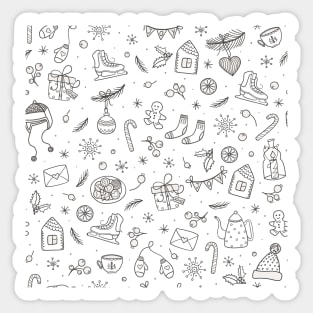 Christmas pattern Sticker